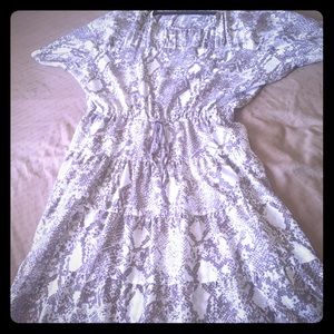 Loft snake print dress